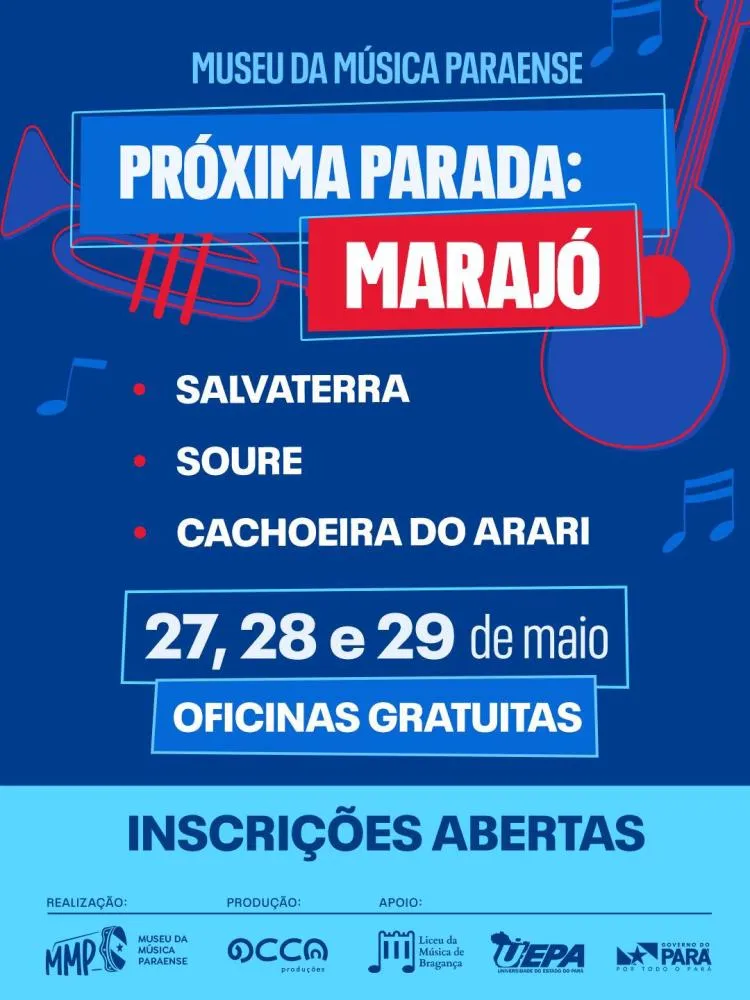 Museu da Música Paraense realiza Trilhas Formativas no Marajó com oficinas gratuitas
